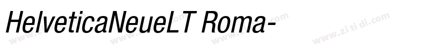 HelveticaNeueLT Roma字体转换